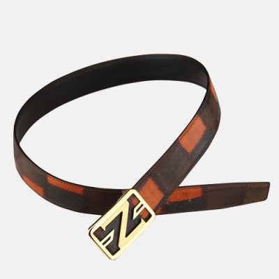 Ermenegildo Zegna 2019 Mens  Leather Belt - 에르메네질도 제냐 2019 남성용 레더 벨트 ZEGBT0006.브라운금장,브라운은장