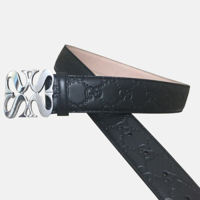 Gucci 2019 Mens Leather Belt - 구찌 2019 남성용 레더 벨트 GUBT0060.Size(4.0cm).블랙