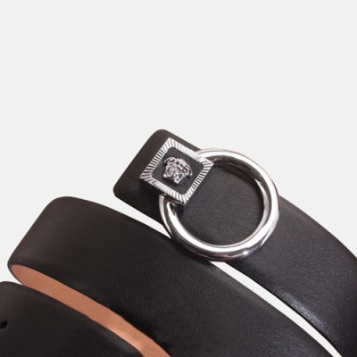 Versace 2019 Mm/Wm Leather Belt - 베르사체 2019  남여공용 레더 벨트 VERBT0015,Size(3.5cm),블랙