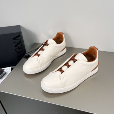 에르메네질도 제냐 남성 트리플 스티치 스니커즈 - Ermenegildo Zegna Mens Triple Stitcht Sneakers - zes0100x