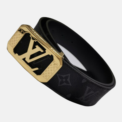 Louis vuitton 2019 Mens Reversible Leather Belt - 루이비통 2019 남성용 리버시블 레더 벨트 LOUBT0065,Size(3.8cm),블랙