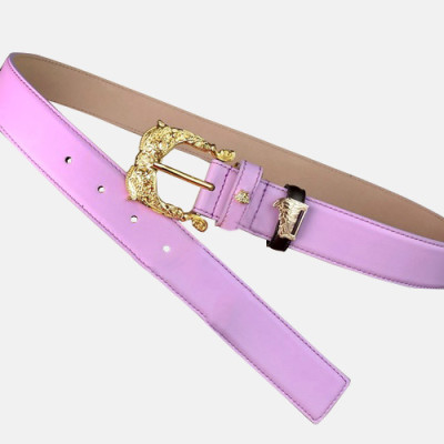 Versace 2019 Ladies Leather Belt - 베르사체 2019 여성용 레더 벨트 VERBT0016.Size(3.5cm).핑크