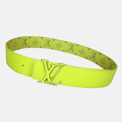 Louis vuitton 2019 Mm/Wm Leather Belt - 루이비통 2019 남여공용 레더 벨트 LOUBT0078,Size(3.5cm),네온옐로우