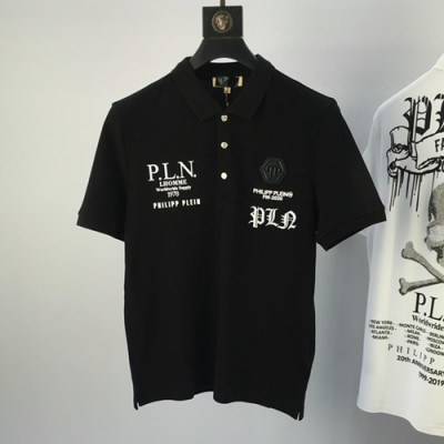 Philipp-plein 2019 Mm/WmCrew -neck Cotton Short Sleeved T-shirt - 필립플레인 남자 크루넥 고튼 반팔티 phits0029.Size(m-3xl).블랙