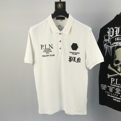 Philipp-plein 2019 Mm/WmCrew -neck Cotton Short Sleeved T-shirt - 필립플레인 남자 크루넥 고튼 반팔티 phits0029.Size(m-3xl)화이트