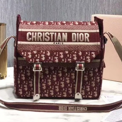 Dior 2019 Oblique Shoulder Bag,27CM - 디올 2019 여성용올비리크 숄더백 DIOB0384,27CM,레드