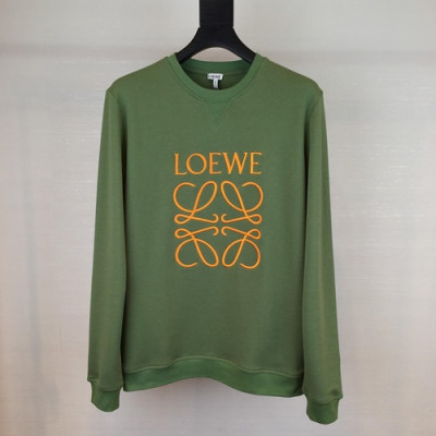 Loewe 2019 Mm/Wm Logo Wolf Cotton Hood Tee - 로에베 남자 로고 울프 코튼 후드티 LoeHT0010.Size(s -xl).그린