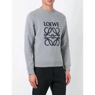 Loewe 2019 Mm/Wm Logo Wolf Cotton Hood Tee - 로에베 남자 로고 울프 코튼 후드티 LoeHT0011.Size(s -xl).그레이