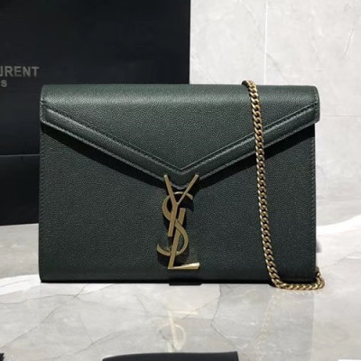 Saint Laurent 2019 Cassandra Chain Shoulder Bag,22CM - 입생로랑 2019 카산드라 체인 숄더백 582334, SLB0464, 22CM,그린