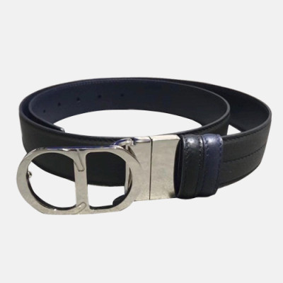 Christian Dior 2019 Mens CD Buckle Leather Belt - 크리스챤 디올 2019 남성용 CD 버클 레더 벨트 DIOBT0024,Size(3.5CM).블랙