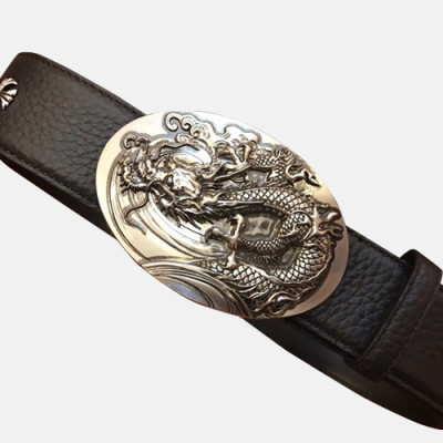 Chrome Hearts 2019 Mens Leather Belt - 크롬하츠 2019 남성용 레더 벨트 CHRBT0013,블랙