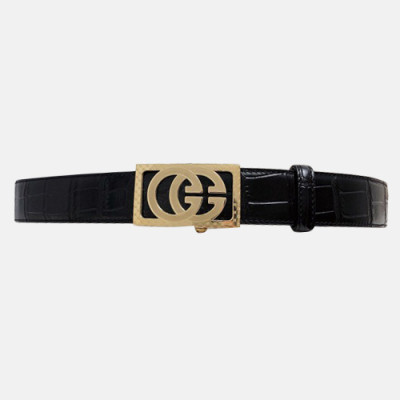 Gucci 2019 Mens Leather Belt - 구찌 2019 남성용 레더 벨트 GUBT0069.Size(3.4cm).블랙