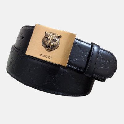 Gucci 2019 Mens Leather Belt - 구찌 2019 남성용 레더 벨트 GUBT0074.Size(4.0cm).블랙