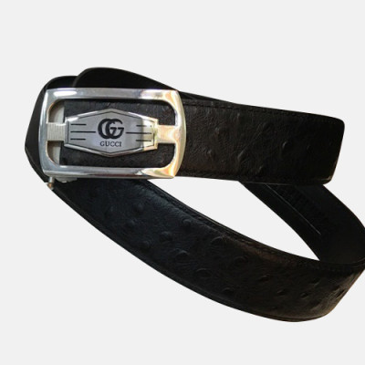 Gucci 2019 Mens Leather Belt - 구찌 2019 남성용 레더 벨트 GUBT0078.Size(3.4cm).블랙