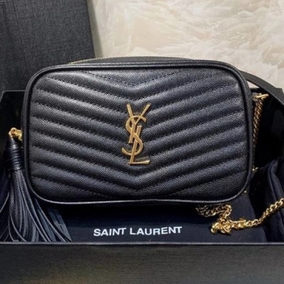 Saint Laurent 2019 Mini Camera Shoulder Bag,18CM - 입생로랑 2019 미니 카메라 숄더백 586020,SLB0479, 18CM,블랙