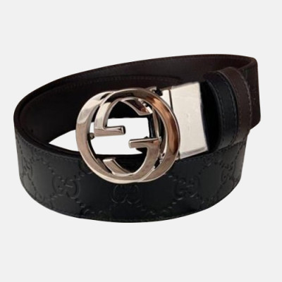 Gucci 2019 Mens Leather Belt - 구찌 2019 남성용 레더 벨트 GUBT0079,블랙