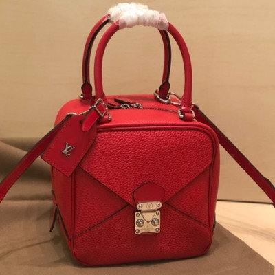 Louis Vuitton 2019 Neo Square Women Tote Shoulder Bag,18cm - 루이비통 2019 네오 스퀘어 여성용 토트 숄더백 M55334,LOUB1549,18cm,레드