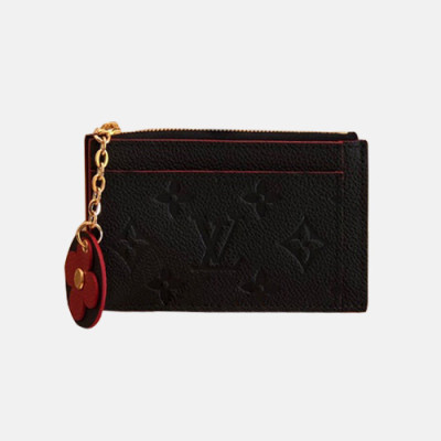 Louis Vuitton 2019  Monogram Empreinet Zipped Card Holder, M68338 - 루이비통 2019 모노그램 앙프레뜨 지퍼 카드 홀더 ,LOUW217,13CM,네이비