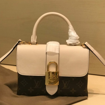 Louis Vuitton 2019 One Handle Shoulder Bag,20cm - 루이비통 2019 원 핸들 여성용 숄더백 M43129,LOUB1570 ,20cm,브라운+화이트