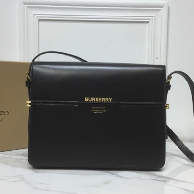 Burberry 2019 Grace Leather Large Shoulder Bag, 26cm - 버버리 2019 그레이스 레더 라지 숄더백 ,BURB0321,26cm,블랙