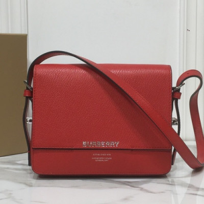 Burberry 2019 Grace Leather Small Shoulder Bag, 19.5cm - 버버리 2019 그레이스 레더 스몰  숄더백 ,BURB0327,19.5cm,레드