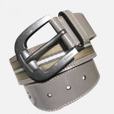 Gucci 2019 Mens Leather Belt - 구찌 2019 남성용 레더 벨트 GUBT0093,그레이