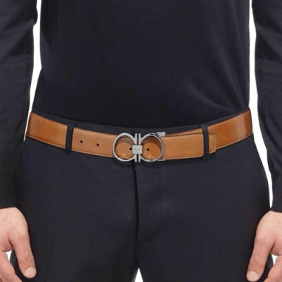 Salvatore Ferragamo 2019 Mens Leather Belt - 살바토레 페라가모 2019 남성용 레더 벨트 FERBT0034,오렌지