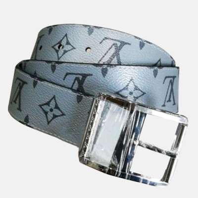 Louis vuitton 2019 Mens Leather Belt - 루이비통 2019 남성용 레더 벨트 LOUBT0089,그레이