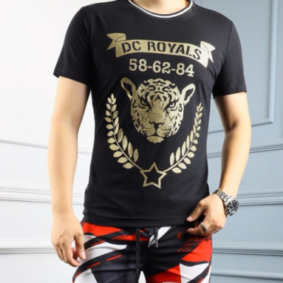 philipp-plein 2019 Mens Logo Cotton Short Sleeved Tshirt - 필립플레인 남성 로고 코튼 반팔티 phits0031.Size(M- 2XL).컬러(블랙)