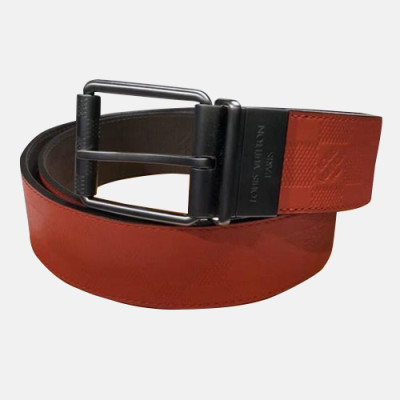 Louis vuitton 2019 Mens Leather Belt - 루이비통 2019 남성용 레더 벨트 LOUBT0100,레드