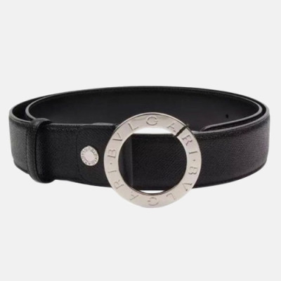 Bvlgari 2019 Mens  Leather Belt - 불가리 2019 남성 레더 벨트 BVLBT004, 블랙