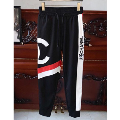 Chanel 2019 Mens Casual Logo Training Pants  -샤넬 남성 캐쥬얼 로고 트레이닝 팬츠  Chatp0015.Size(28-38).블랙