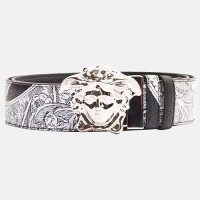 Versace 2019 Mens Leather Belt - 베르사체 2019  남성용 레더 벨트 VERBT0050,블랙