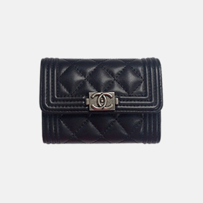 Chanel 2019 Ladies Coin / Card Purse - 샤넬 2019 여성용 코인 / 카드 퍼스  ,CHAW0062,10.5cm.블랙