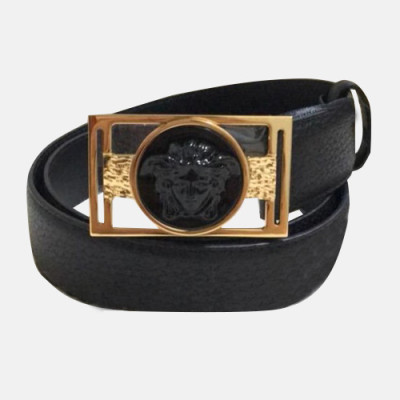 Versace 2019 Mens Leather Belt - 베르사체 2019  남성용 레더 벨트 VERBT0071,블랙