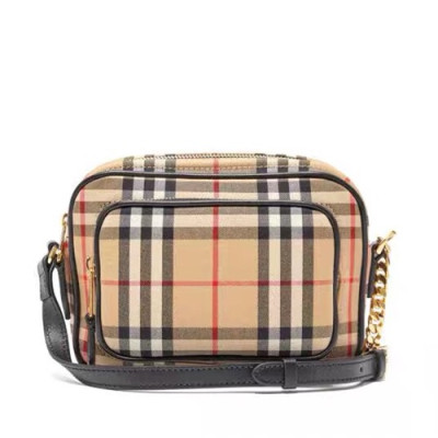 Burberry 2019 Vintage Check Camera Shoulder Bag,19.5cm - 버버리 2019 빈티지 체크 여성용 카메라 숄더백,BURB0359,19.5cm,베이지