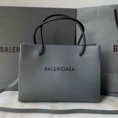 Balenciaga 2019 Leather Tote Shoulder Bag,25CM - 발렌시아가 2019 레더 토트 숄더백,BGB0402,25CM,그레이