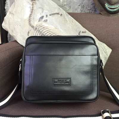 Bally 2019 Leather Shoulder Bag,26cm  - 발리 2019 레더 남성용 숄더백 BALB0043,26cm,블랙