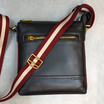 Bally 2019 Leather Shoulder Bag,27cm  - 발리 2019 레더 남성용 숄더백 BALB0047,27cm,브라운