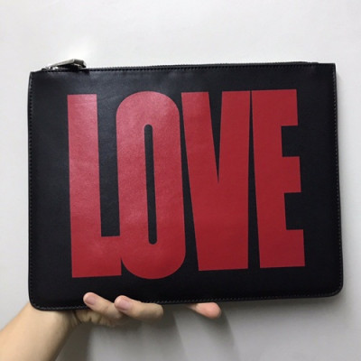 Givenchy 2019 Leather Clutch Bag,30cm - 지방시 2019 레더 남여공용 클러치백 GVB0157,30cm,블랙