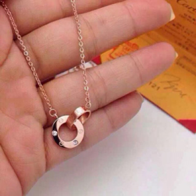 CARTIER  Choker  18k Rose Gold  - 까르띠에 여성용 목걸이 18K도금 로즈 골드CAR0013.