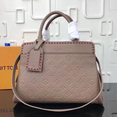 Louis Vuitton 2019 Vosges Leather Tote Shoulder Bag,33cm - 루이비통 2019 보주 레더 여성용 토트숄더백,M43979 ,LOUB1593,33cm,베이지핑크