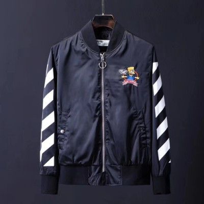 Off-white 2019 Mens Sunscreen Wind Breaker Jacket - 오프화이트 남성 자외선차단 바람막이 자켓 OFFJK0002.Size(m - 2xl).블랙