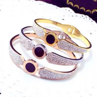 BULGARI hearts Rose Gold,White Gold,Rose,Yellow Gold Bangle  -불가리  여성용 팔지18k 도금 화이트 골드,로즈 골드,옐로우 골드 팔찌 BUL0024.