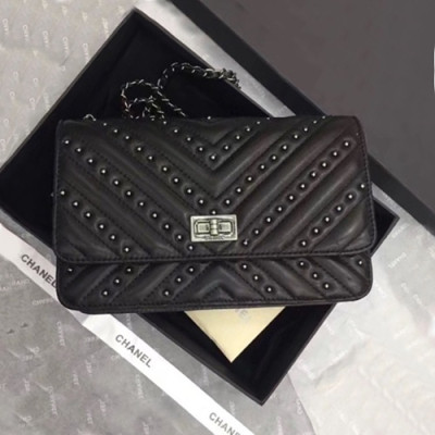 Chanel 2019 WOC Chain Cross Bag,19CM - 샤넬 2019 WOC 체인 크로스백,CHAB1144,19CM,블랙