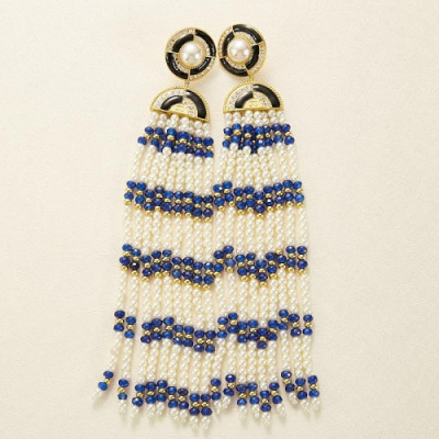 Chanel vintage  earring   - 샤넬 수술  이어링 cha0035.컬러(블루)