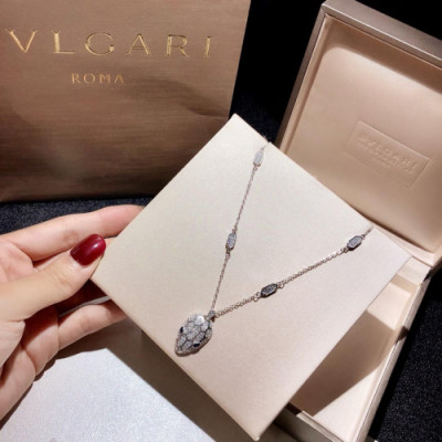 BULGARI Choker  18k White Gold - 불가리 여성용  18K도금 목걸이 Bul0048.컬러(화이트 골드)