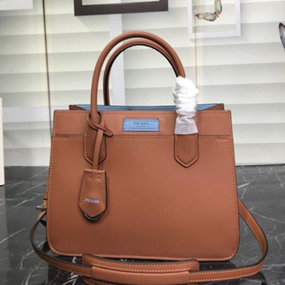 Prada 2019 Dual Women Tote Shoulder Bag,28CM - 프라다 2019 듀얼 여성용 토트 숄더백 ,1BA178-6,28cm,브라운