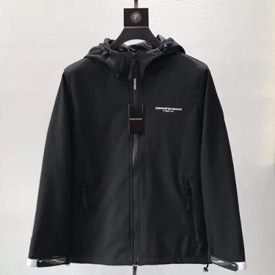 Armani 2019 Mens  Windproof Jacket - 알마니 남성  방풍자켓 ARMJK0007.Size(m - 3xl).블랙