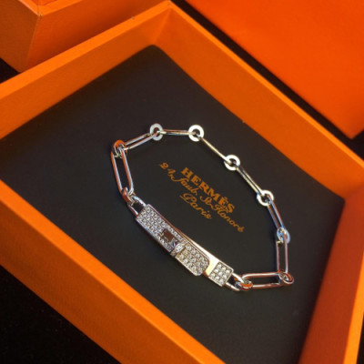 Hermes Bangle -에르메스 여성 팔찌her0010.컬러(화이트 골드)